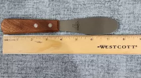 TN713 WINCO Spreader Knife Serrated Edge Wood Handle Kitchen #3