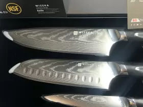 1506 WIZEKA Damascus Knife Set Sharp Kitchen Japanes #3