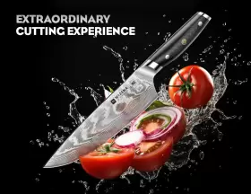 198168662472 WIZEKA Damascus Knife Set Sharp Kitchen Japanes #2
