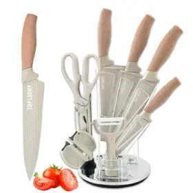DAOKQ009 WIZTOYNIA Kitchen Knife Set Khaki Sharp Acrylic Smal