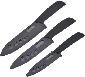 CIDAO-3HEI WOLF WAR Kitchen Ceramic Knife Set Sheaths Sharp
