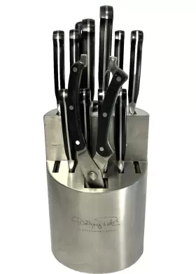 10TH WOLFGANG PUCK Knife Set Holder Scissors