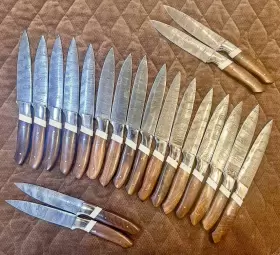 WLHLOT0103 WOODLAND Damascus Steel Hunting Chef Knife Kitchen