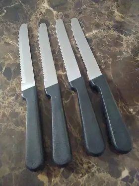 201-2702 WORLD TABLEWARE Round Tip Steak Knives Handle