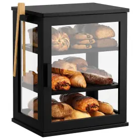 B0FHPJG3ZK WOWLIVE Bread Box Kitchen Countertop Layers