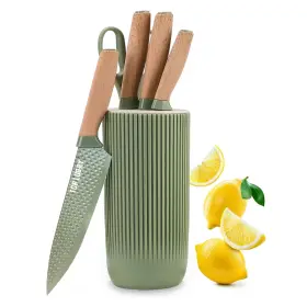 WR-YT-01 WREWING Kitchen Block Knife Chef Set Round