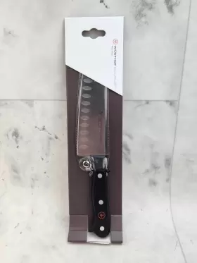 1025046014 WUSTHOF CUTLERY Gourmet Santoku Knife Hollow Edge