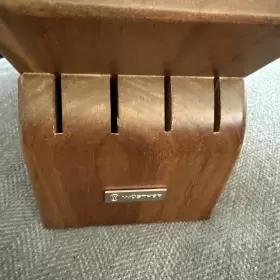 2099601704 WUSTHOF CUTLERY Slot Wooden Knife Block Acacia #3