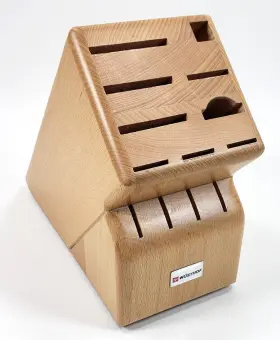 TA-1705 WUSTHOF Slot Wooden Knife Block Oak Wood Natural