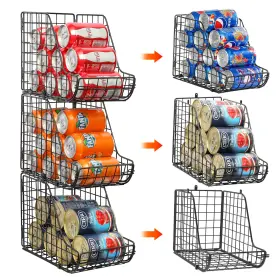 B08ZYBQVNQ X-COSRACK Stackable Organizer Pantry Wire Beverage