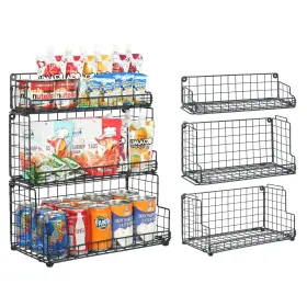 B097DJHDLP X-COSRACK Stackable Wire Basket Tier Countertop