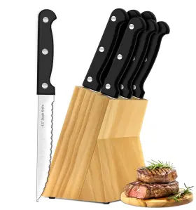KNIVES-01 XANAPON Steak Knives Knife Set Block High Carbon