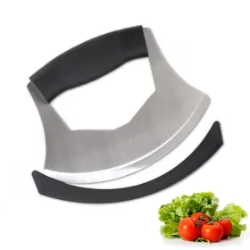 XOYOZO-QSD-1 XOYOZO Salad Chopper Mezzaluna Knife Cover Anti