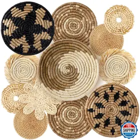 B0D2L76166 XUHAL Handmade Boho Wall Basket Set