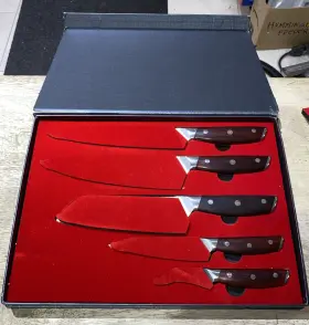 631384615049 YARENH Chef Knife Set Block Kitchen Layers
