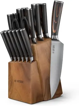 15NL YATOSHI KNIVES Knife Block Pro Kitchen Ultra Sharp Set