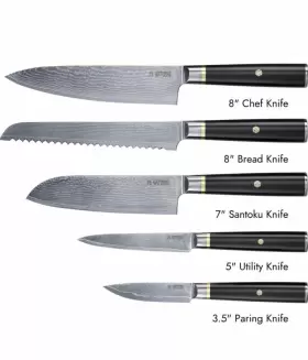 850025808477 YATOSHI KNIVES Magnetic Kitchen Knife Block Set #2