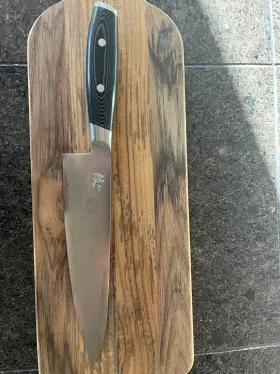 36300 YAXELL Gyuto Chef Knife Damascus Steel Micarta Handle