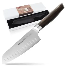 601549950339 YIMIKIA Santoku Knife Utility Kitchen Clad Steel