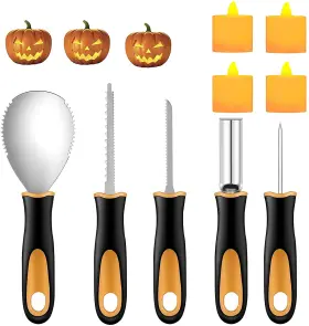 779605827663 YIXIANG Halloween Pumpkin Carving Stainl Kit