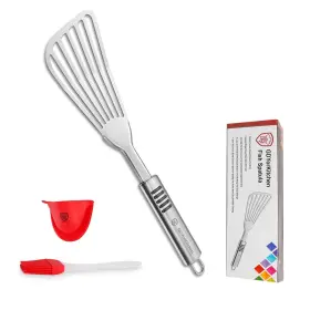 657631050357 YK GDYORKITCHEN Steel Fish Spatula Blade Turner