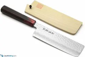 HWUS16SH YOSHIHIRO Layers Hammered Damascus Nakiri Vegetable