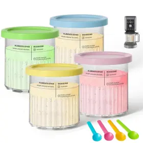 KUY-3 YOUGHUEN Pack Ninja Creami Deluxe Pints Lids Family