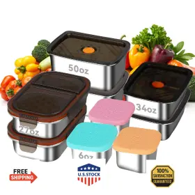 B0FV8PBTH6 YUANYE Pack Steel Food Storage Containers Leak