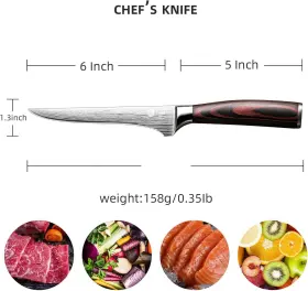 02.YAMXDJ088-2 YUSOTAN Fillet Knife Sharp Boning High Carbon #2