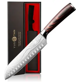02.YAMXDJ088-1 YUSOTAN Santoku Knife Chef Vegetable Japanes