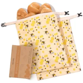 B0FD9HPL75 ZACKOO Beeswax Bread Bags Homemade Pack Food