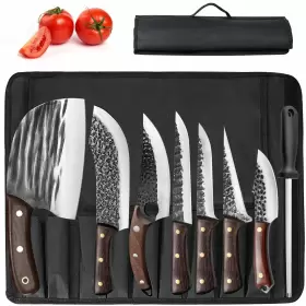 974310339447 ZENG Butcher Knife Set Roll Bag Husk Meat