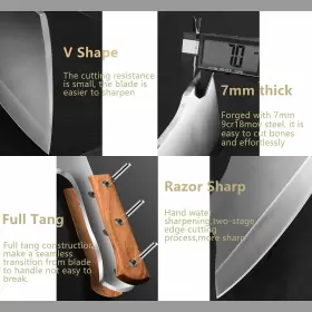 734541896258 ZENG JIA DAO Meat Cleaver Butcher Knife Bone Axe #3