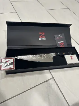 ZE001J-8CHEF ZENNISH Knife Damascus Steel Blade Chef