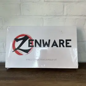 849344042075 ZENWARE Ceramic Knives Peeler Set
