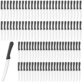 DUO-ZHEHAO-502 ZHEHAO Steak Knives Rounded Serrated Blade