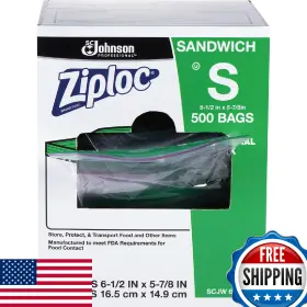 B0040ZOU1Q ZIPLOC Resealable Sandwich Bags