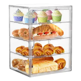 B0DJW35G89 ZLLZUU Bread Box Kitchen Countertop Pastry Display