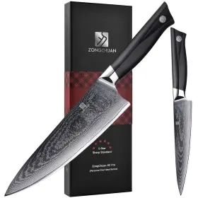 ZC-8C-PRO-2P ZONGCHUAN Damascus Kitchen Knife Set