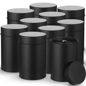 B0BV2PNPBF ZOPEAL Tea Tin Canister Airtight Double Lids Round