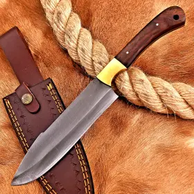 HH-214 ZS KNIVES Handmade Chef Knife Steel Blade Wood Handle