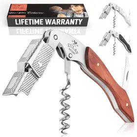Z-wtrs-crkscrw ZULAY KITCHEN Corkscrew Wine Opener Steel