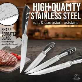 Z-STK-KNF-STNLSS-STL-4ST ZULAY KITCHEN Serrated Steak Knives #2