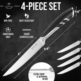 Z-STK-KNF-STNLSS-STL-4ST ZULAY KITCHEN Serrated Steak Knives #3