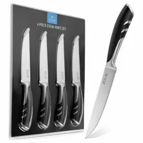 Z-STK-KNF-STNLSS-STL-4ST ZULAY KITCHEN Serrated Steak Knives