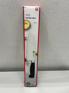 035886185046 ZWILLING Star Hollow Edge Santoku Knife Steel