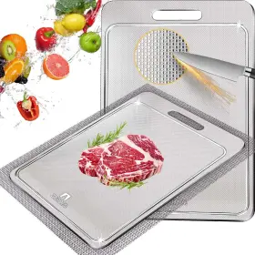 ZYB00027-MI-L ZYBIDEAL Pure Titanium Cutting Board Groove