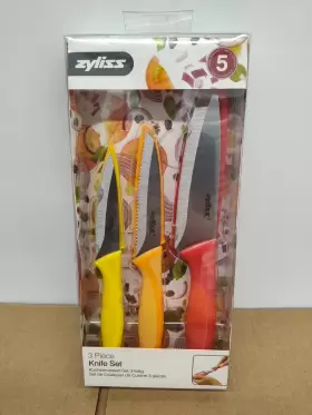 E9200050U ZYLISS Knife Set Blade Covers Paring Serrated Steel