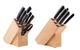 Premium Kitchen Knife Block Set Stainless Steel Sharp Blade Scanpan Knives