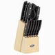Oster Collister 15 Piece Stainless Steel Black Cutlery Set w Soft Grip Handle